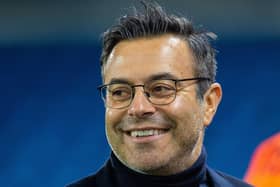 Andrea Radrizzani, pictured before Leeds' match with Manchester City, is reportedly considering a bid to purchase Inter Milan (Picture: Bruce Rollinson)