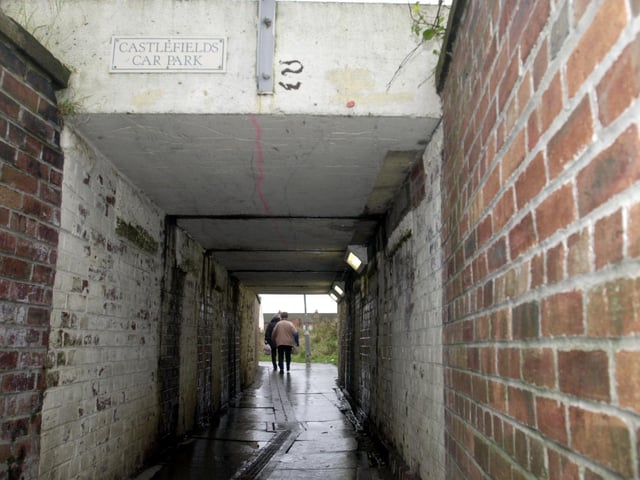 Castleford's subway next to Castlefield's car park which is to be refurbished, pictured on December 2, 2002.
