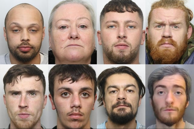 These are the faces of just some of the criminals who are starting jail sentences after being sentenced this week.