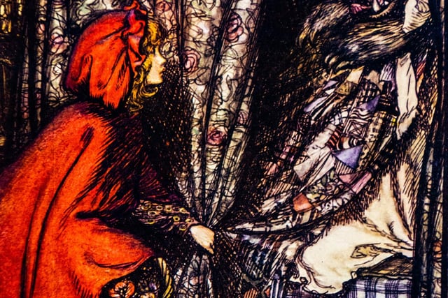 Pictured An illustration from Little Red Riding Hood, published in Grimm's Fairy Tales, Illustrated by Arthur Rackham. Photo: James Hardisty