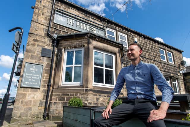 Luke Sullivan is the new manager at the Princess in Rawdon. The much-loved Leeds pub has reopened this week under new management. (Photo by Bruce Rollinson/National World)
