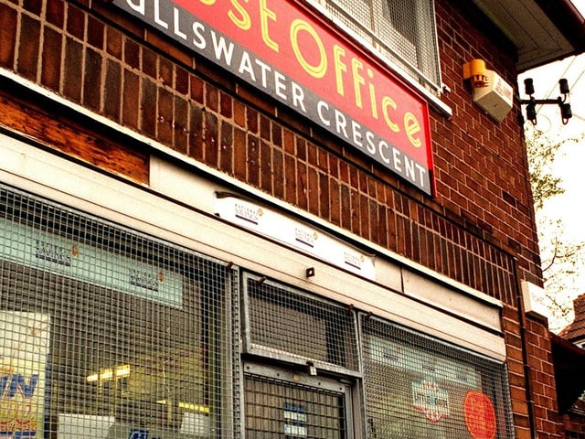 This Post Office on Ullswater Crescent in Halton, Moor was targeted by raiders in November 1997.