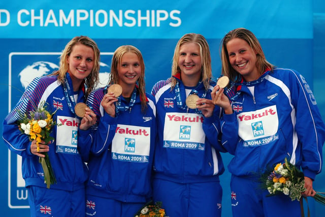 Adlington claimed a bronze medal in the 4x 200m Freestyle Final during the 13th FINA World Championships in Rome.