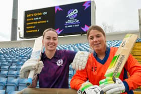 Rachel Slater and Sterre Kails in the Western Terrace with 100 Days to Go