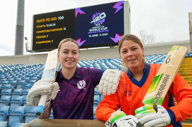 Rachel Slater and Sterre Kails in the Western Terrace with 100 Days to Go