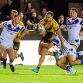 Liam Horne in action for Castleford Tigers against Wakefield Trinity in September. Picture by Allan McKenzie/SWpix.com.