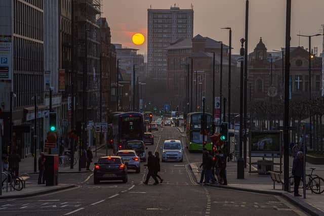 Blenheim Walk, Woodhouse Lane, Albion Street and The Headrow all set for a temporary closure. Picture: Tony Johnson