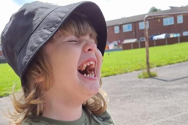 Elizabeth Crompton said: "My little man when he was giggling makes my heart melt."