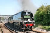 Letting off steam ... the Northern Belle train