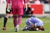 RAPHINHA PROMISE - The Brazilian winger walked on his knees along the Brentford pitch on this day in 2022 as Leeds United survived relegation, then repeated the act as a Barcelona player after winning LaLiga. Pic: Getty