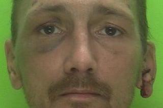 Derbyshire burglar David Teevan - who had 76 previous convictions - was jailed for 32 months for a series of raids on student houses. 
Police caught up with Teevan, formerly of Recreation Drive, Shirebrook, after he left blood and fingerprints behind at the scenes of the burglaries.