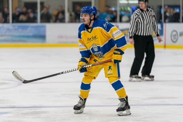 IN THE FRAME: Bailey Perre may return to action for Leeds Knights this weekend after missing games against HUll Seahawks and Sheffield Steeldogs last time out. Picture courtesy of Oliver Portamento
