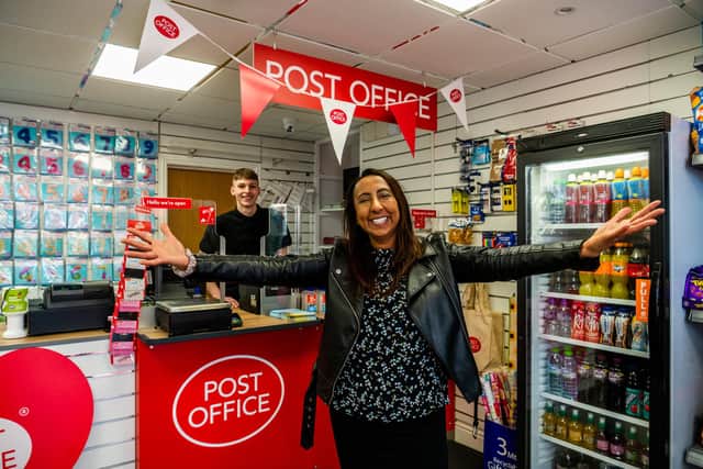 Ree Williams, 43, took on the responsibility to house the Post Office in her Love Always Balloons shop. Picture: James Hardisty