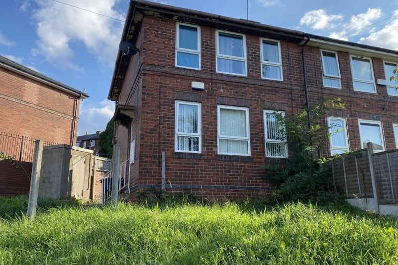 The bedroom remi-detached house on Southend Road, near Manor Lodge, has a guide price of £50,000. It is described as being in need of modernisation, occupying a corner plot and offering potential for owner occupation or letting.
