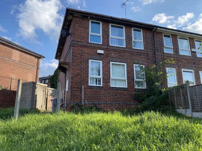 The bedroom remi-detached house on Southend Road, near Manor Lodge, has a guide price of £50,000. It is described as being in need of modernisation, occupying a corner plot and offering potential for owner occupation or letting.