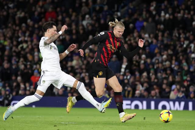 LIMBO PERIOD - Leeds United, a club coming to the end of one ownership era and approaching another, took on Manchester City in a weird period of the season. Pic: Getty