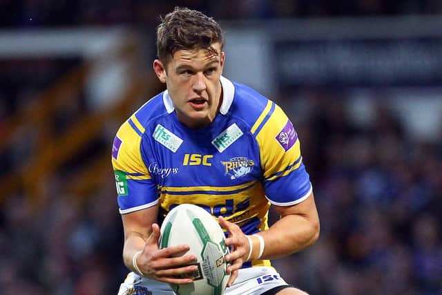 Thomas Minns in action for Leeds Rhinos in 2013. Picture by Alex Whitehead/SWpix.com.