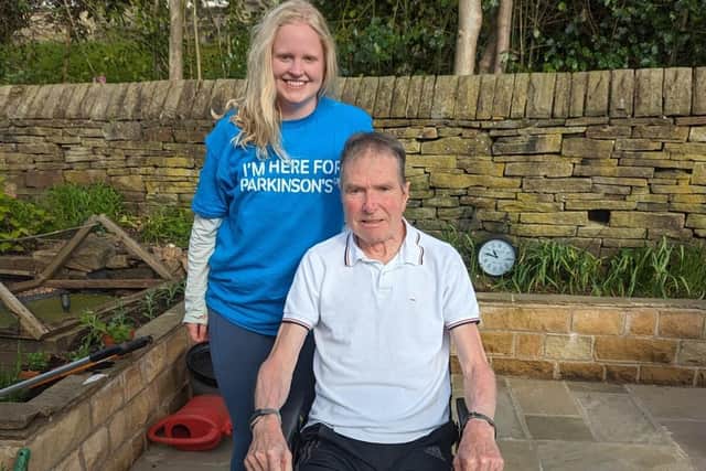 Megan pictured with her Uncle Graham, who has Parkinson’s