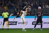 MORE MINUTES: Leeds United striker Patrick Bamford is challenged by Joel Ward in Friday's pre-season friendly against the Eagles at the Optus Stadium in Perth. 
Photo by Paul Kane/Getty Images.