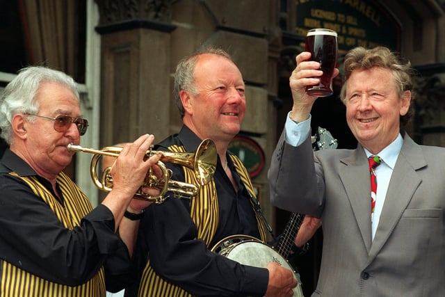 The launch of the Leeds Summer Heritage Festival took place at The Horse And Trumpet pub, on The Headrow, Leeds city centre. Pictured are two of the Yorkshire Post jazz quartet, Brian Moseldale on trumpet and John Richardson on banjo.