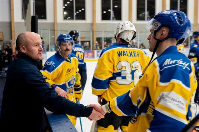 THE RIGHT STUFF: Leeds Knights' head coach, Ryan Aldridge, has been impressed with his players' performance levels all season. Picture courtesy of Oliver Portamento.