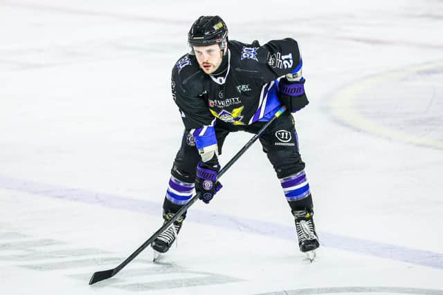 LEADING MAN: Zach Sullivan is expected to utilise his experience from time spent at Glasgow Clan and Manchester Storm to help the younger players around him. Picture: Mark Ferriss/Knights Media.