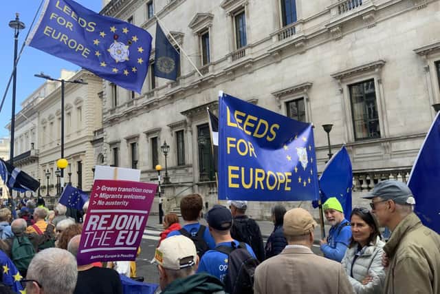 Leeds for Europe took part in the National Rejoin March on Saturday September 28.