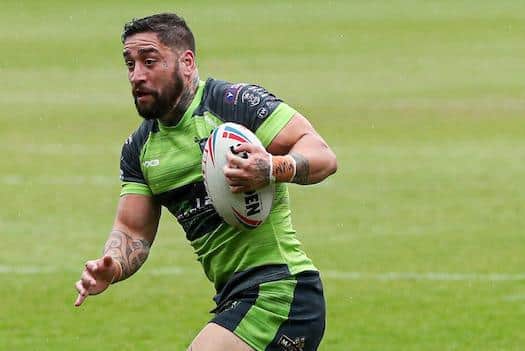 Rangi Chase, pictured playing for West Wales in 2021. Picture by Paul Currie/SWpix.com.