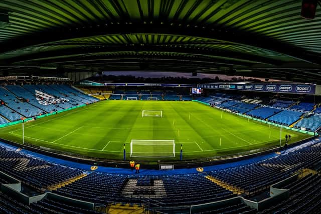 The abuse and gestures were made at Leeds United's Elland Road stadium.