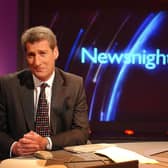 Jeremy Paxman pictured on the BBC Newsnight set in 2002. The Leeds-born broadcaster has been diagnosed with Parkinson's disease.