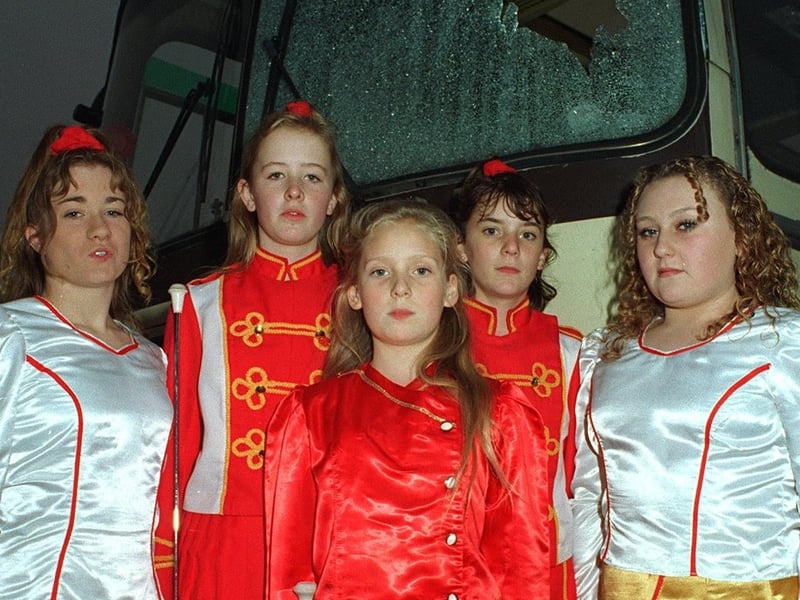 East Leeds Majorettes were left counting the cost in November 1996 after their coach was vandalised.