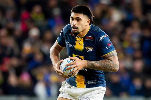 Leeds Rhinos forward Jeremiah Mata'utia. Picture by Allan McKenzie/SWpix.com.
