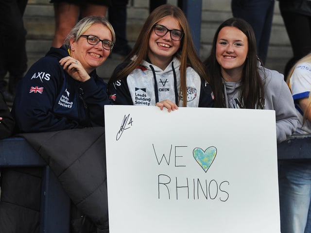 There's no doubt who these fans support.