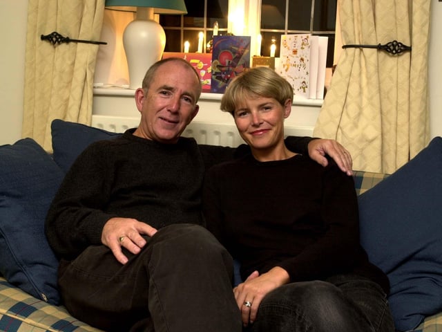 Keith and Amanda Mortimer from Notton were the brains behind designer toilet seat brand Cooloo. Pictured in December 2000.