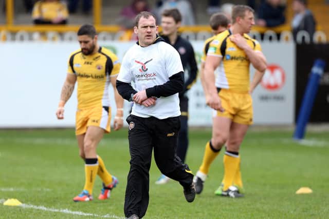 Danny Orr seen during his stint as Castleford Tigers' caretaker-coach in 2013. Picture by Vaughn Ridley/SWpix.com.