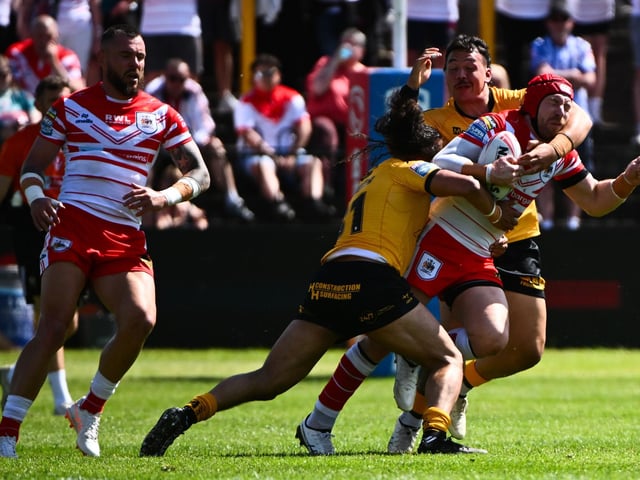 Grade D dangerous throw/lift, 12 penalty points, total points 13.25 - two-match ban.