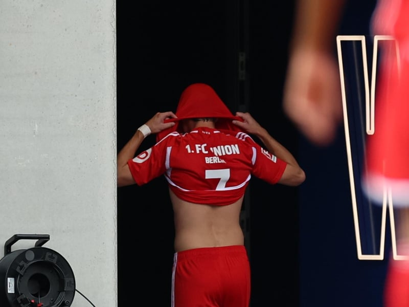 Currently on loan at Bundesliga club 1.FC Union Berlin, Brenden Aaronson will play UEFA Champions League football this season after the German side were drawn in a group with Arsenal, Sevilla and RC Lens. The US international was sent off in just his third outing for the Berlin club, however, seeing red after 21 minutes - and two yellow cards - during Union's defeat of Darmstadt last month. (Photo by Jörg Halisch/Getty Images)
