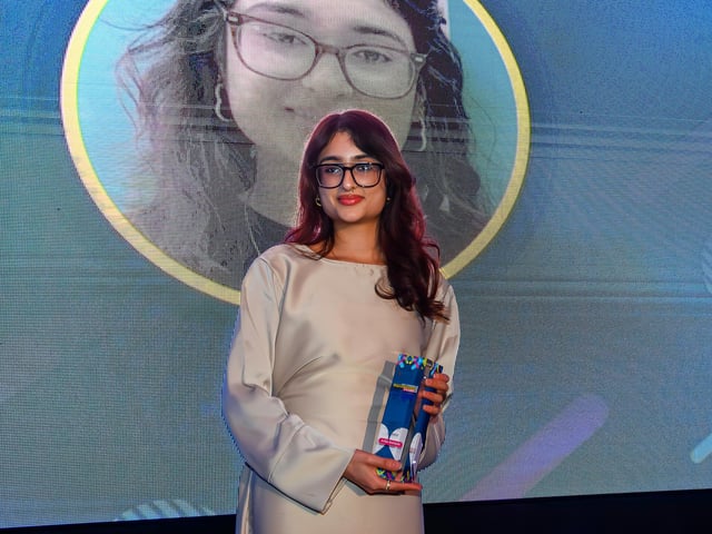 Advanced Apprentice of the Year winner Ariba Matloob, of BDCU Credit Union