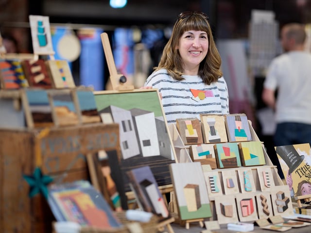 Emily Parkin at The Hepworth's new Makefield Market.