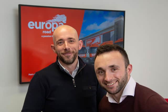 L-R Adrian Redmile and Sam Hogg