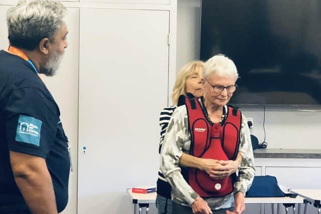 Leeds residents are learning how to respond to someone who is choking.