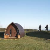 General view of similar looking Glamping pods at the Rosslynlee Trout Fishery, near Edinburgh. Picture: Ian Rutherford/PA