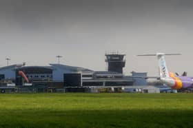 There are seven car parks at the airport plus bus and train links. Picture: Simon Hulme