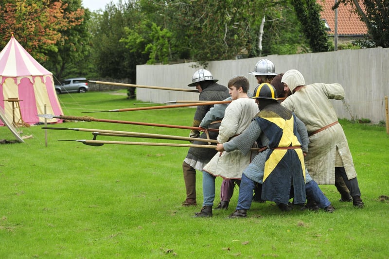 The battle re-enactments were among the highlights of the day.