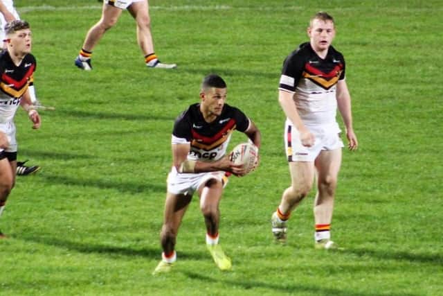 New Hunslet signing Danny McGrath in action for Bradford Bulls. Picture by Hunslet RLFC.