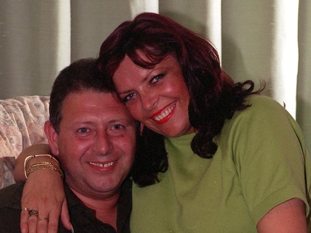 This is Garforth's Keith and Julie Trow who married 19 years after first meeting. Pictured in September 1997.