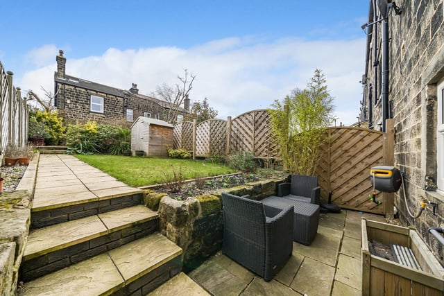 The enclosed landscaped garden is established with a well-maintained lawn and delightful boarders. There are two patios, ideal for capturing the sun at various times of the day.