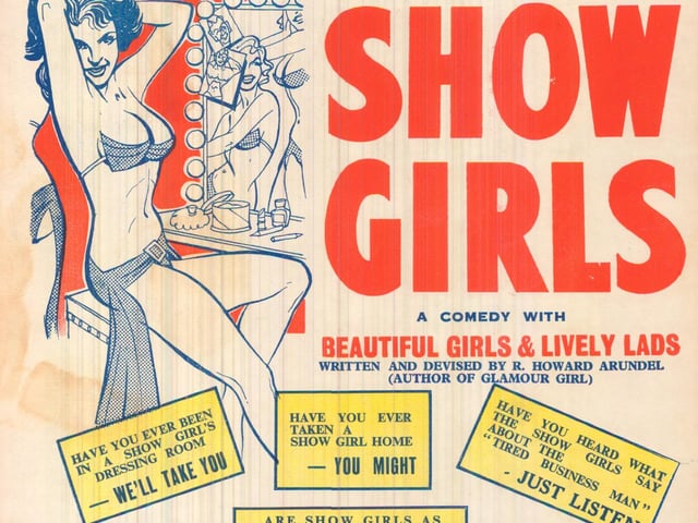 'A peep behind the scenes' Show Girls was billed as more 'intimate' than any revue, had more laughs than any play with more glamour than a beauty contest. It was staged at the City Varieties in July 1957.