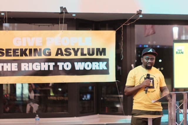 Nurse epidemiologist Wilson Febe speaks about being denied the right to work