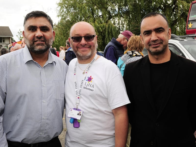 Moortown councillor Mohammed Shahzad with Simon Phillips, community engagement officer at Leeds Jewish Housing Association, and Chapel Allerton councillor Mohammed Rafique